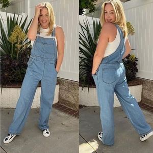 Loose Fit Stretchy Overalls